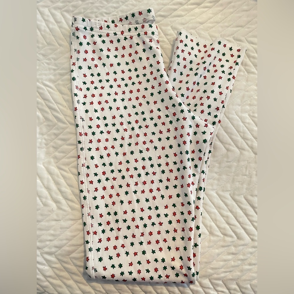 Roller Rabbit Starry Night Pajama Set White Red Green Stars Holiday XS